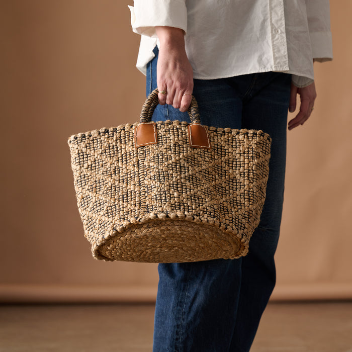 Bahana Handled Jute Basket 12" 3