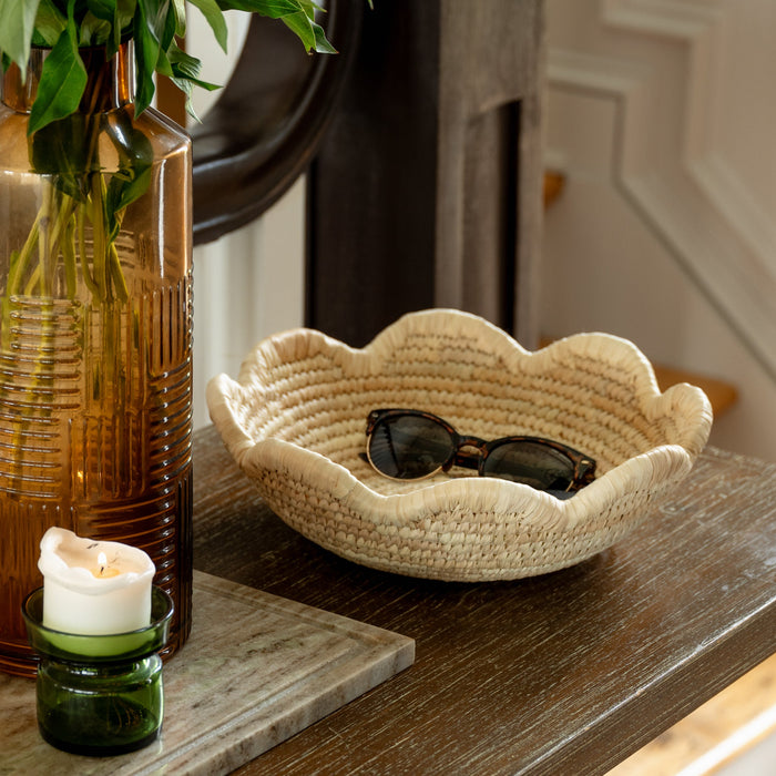 Seba Scalloped Palm Leaf Basket 5