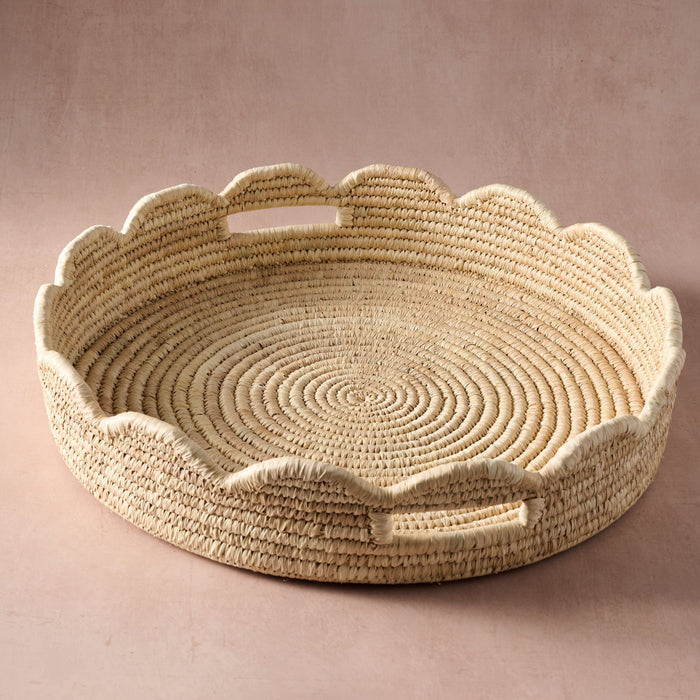 Seba Scalloped Palm Leaf Tray 1