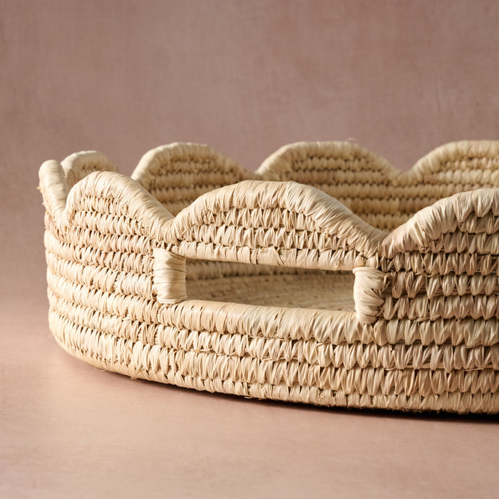 Seba Scalloped Palm Leaf Tray 4