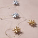 Veda Silver + Gold Metallic Star Palm Leaf Garland thumbnail 2