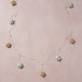 Veda Silver + Gold Metallic Star Palm Leaf Garland thumbnail 3