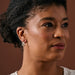 Hiral Brushed Silver Hoop Earrings thumbnail 1