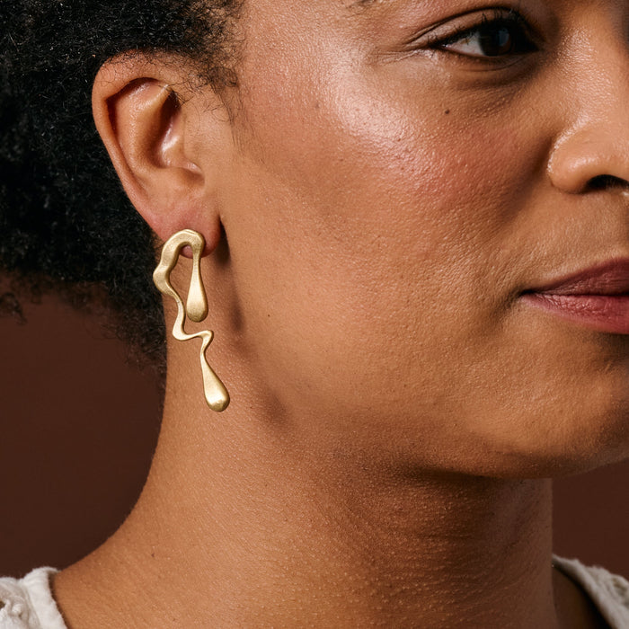 Jhanvi Organic Shaped Dangle Earrings 1