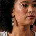 Ishira Triple Stone Earrings thumbnail 2