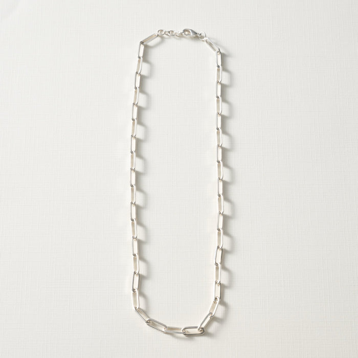 Sanvi Silver Tone Link Necklace 2
