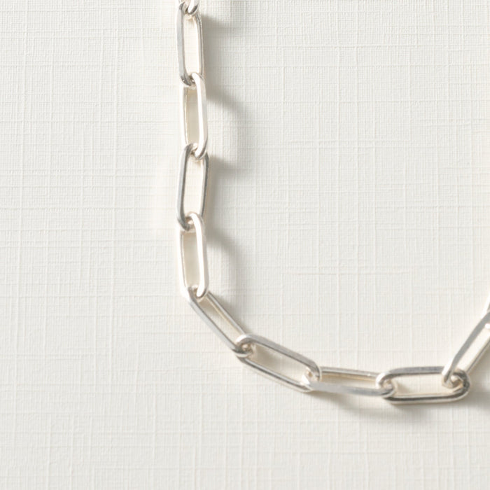 Sanvi Silver Tone Link Necklace 3