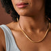 Zara Gold Tone Snake Necklace thumbnail 1