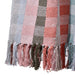 Naya Recycled Cotton Blanket - Red, Light Blue thumbnail 3