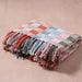 Naya Recycled Cotton Blanket - Red, Light Blue thumbnail 1