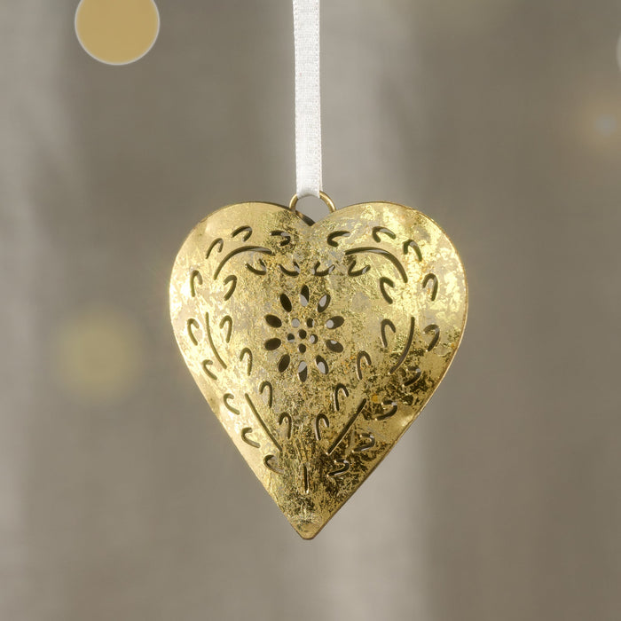 Rasika Gold Iron Heart Ornament 1