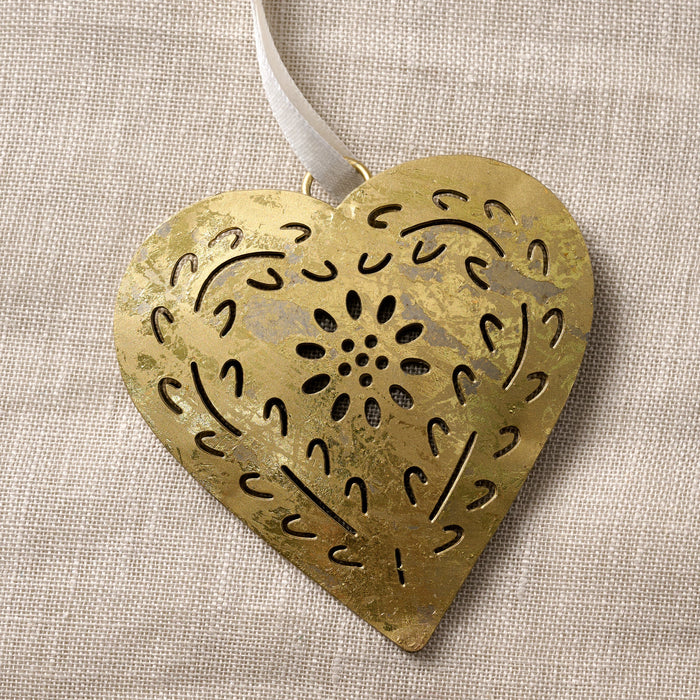 Rasika Gold Iron Heart Ornament 2