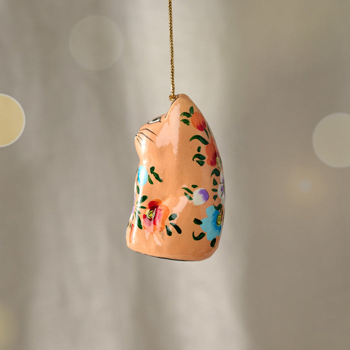 Parisi Paper Mache Cat Ornament 3