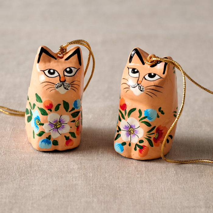 Parisi Paper Mache Cat Ornament 4