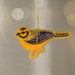 Kalyani Flocked Bird Ornament - Blue Wing thumbnail 1