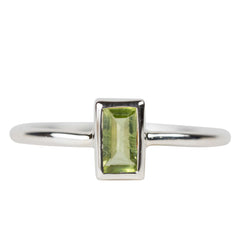 Peridot Silver Ring