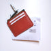 Shanti Striped Zip Leather Card Case thumbnail 5