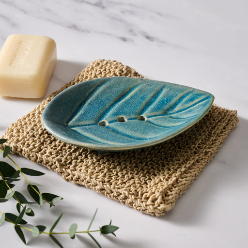 Geela Ceramic Leaf Soap Dish