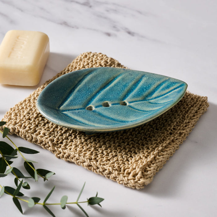 Geela Ceramic Leaf Soap Dish 1