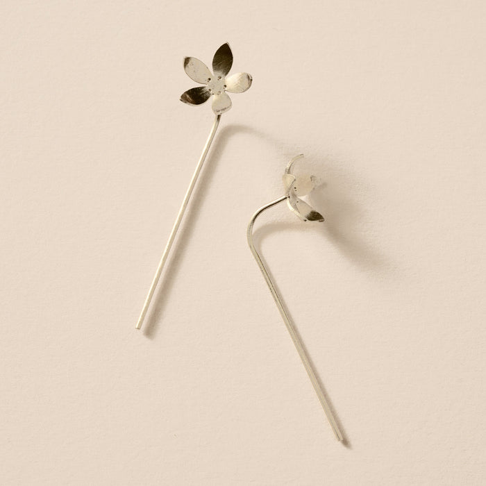 Malli Floral Threader Earrings 2