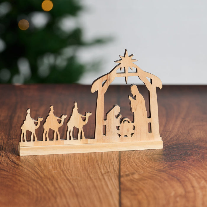 Wisemen Pine Wood Nativity 1