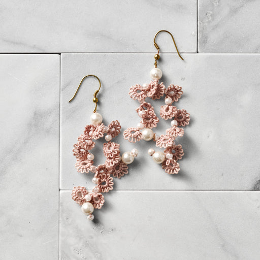 Blush Waterfall Earrings