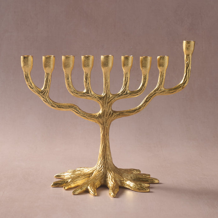 Rooted in Faith Gold Tone Menhorah 2