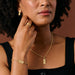 Arati Etched Floral Necklace thumbnail 3