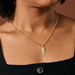 Arati Etched Floral Necklace thumbnail 1