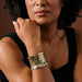 Devee Brass Woven Cuff Bracelet thumbnail 1