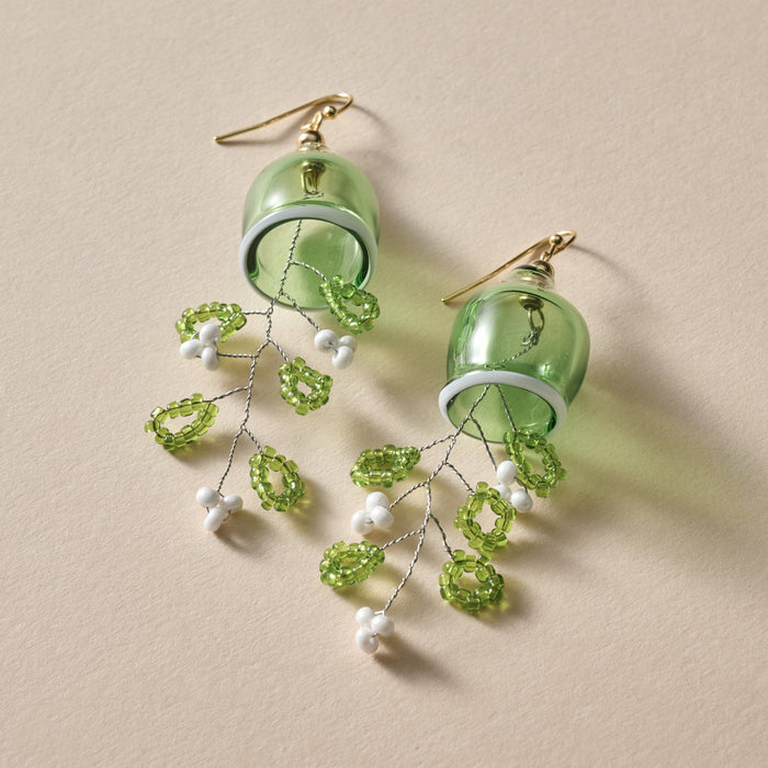 Kae Glass Globe Dangle Earrings 2