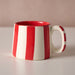 Kahda Striped Mug - Red thumbnail 1