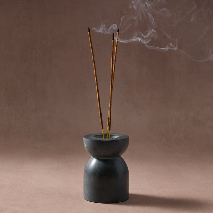 Maltee Palewa Stone Candle and Incense Holder 1