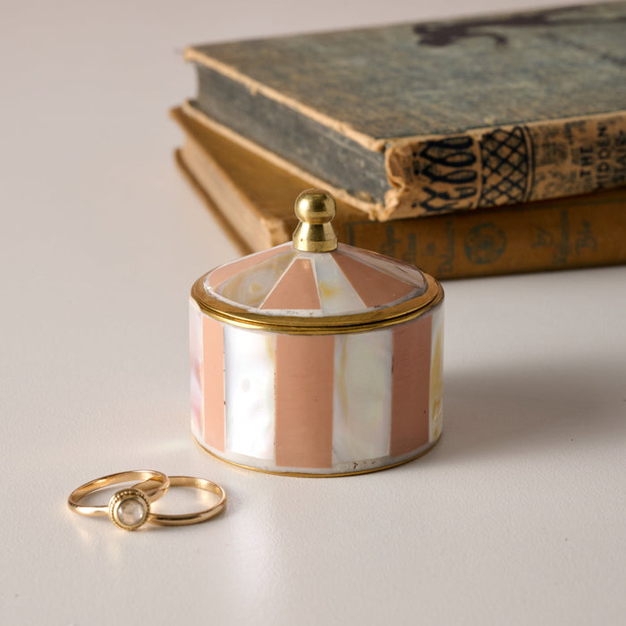 Sarkas Mother of Pearl Circus Tent Box - Peach 1