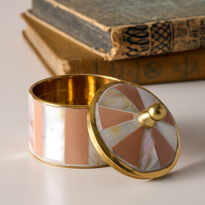 Sarkas Mother of Pearl Circus Tent Box - Peach 2
