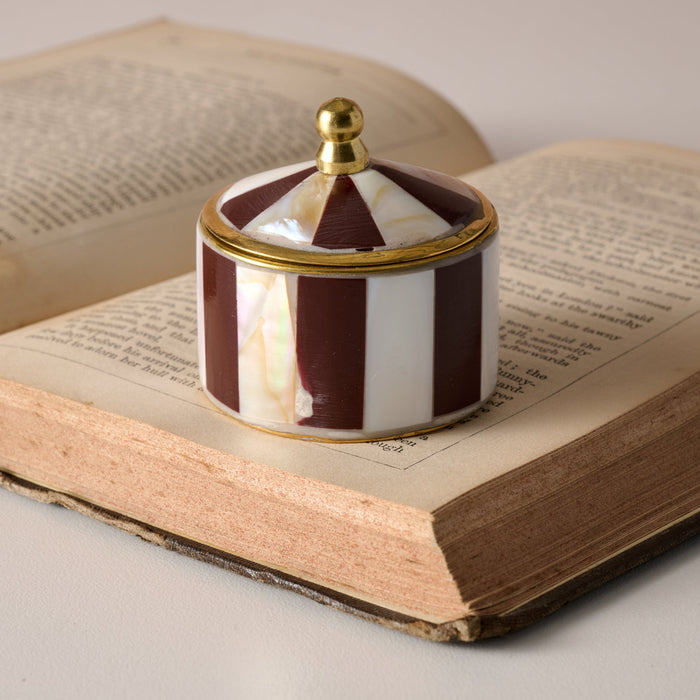 Sarkas Mother of Pearl Circus Tent Box - Maroon 2