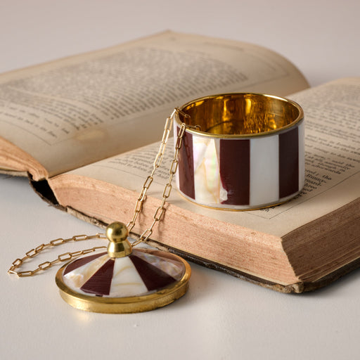 Sarkas Mother of Pearl Circus Tent Box - Maroon