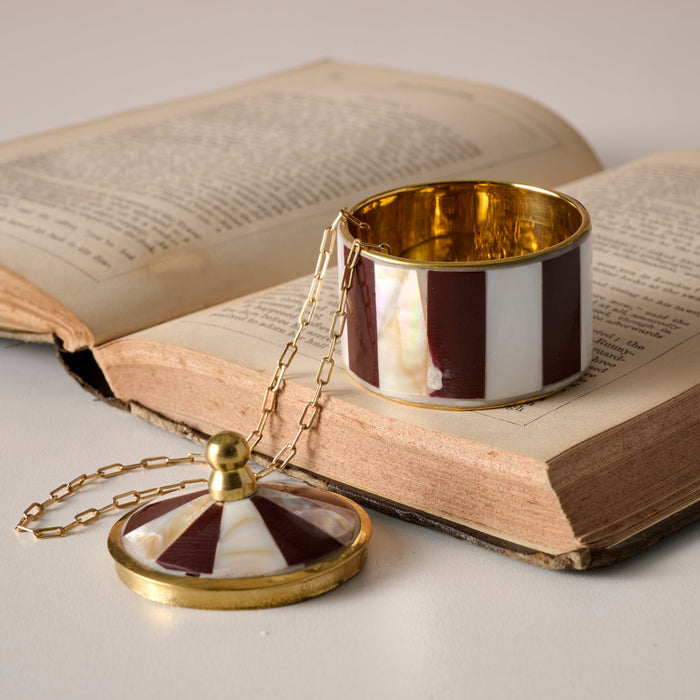 Sarkas Mother of Pearl Circus Tent Box - Maroon 1
