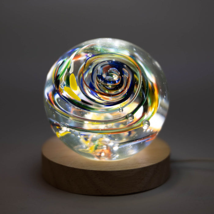 Multicolored Glass Paperweight 3