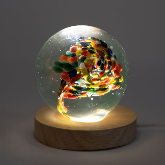 Multicolored Glass Paperweight 5