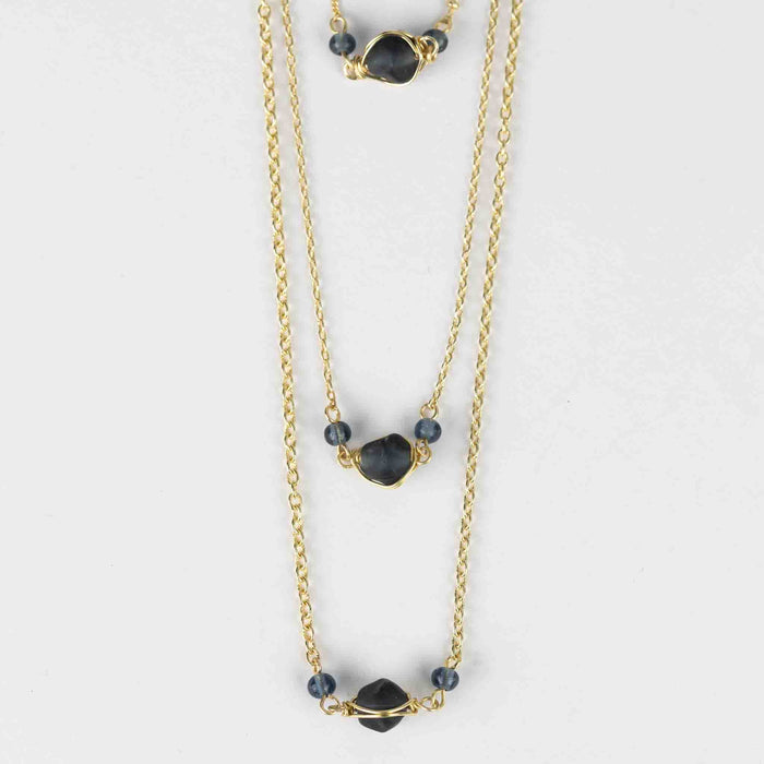 Blue Starry Tiered Necklace 3