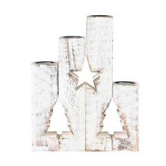 Star Tree Candleholders - Set of 4