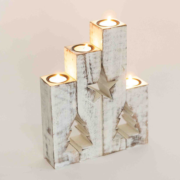 Star Tree Candleholders - Set of 4 3
