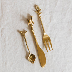 Adavi Brass Mini Serving Utensils