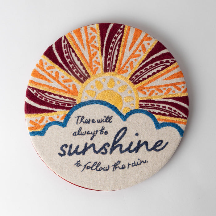 Prerak Sunshine Hand Embroidered Wall Art 1