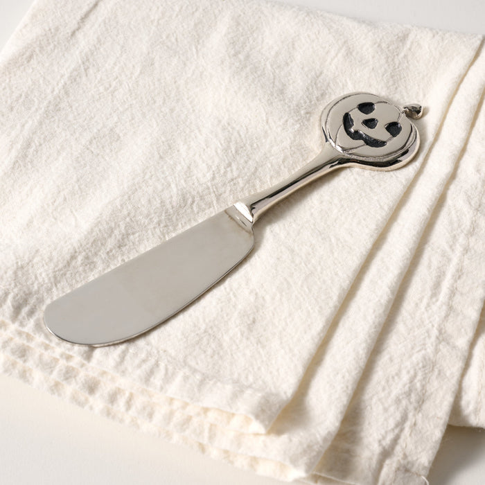 Kaddoo Silver Jack-O-Lantern Butter Knife 1