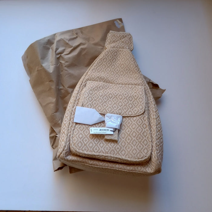 Bulbul Mini Diamond Ivory Backpack 7
