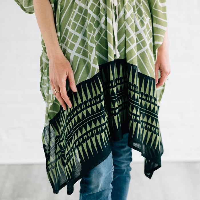 Diya Short Kaftan - Green 4