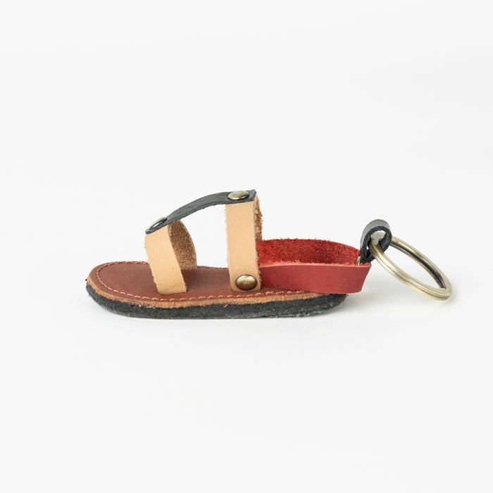 Chappal Mini Sandal Leather Keychain 5