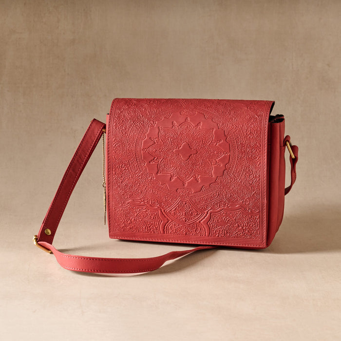 Kohra Embossed Leather Crossbody Bag 1